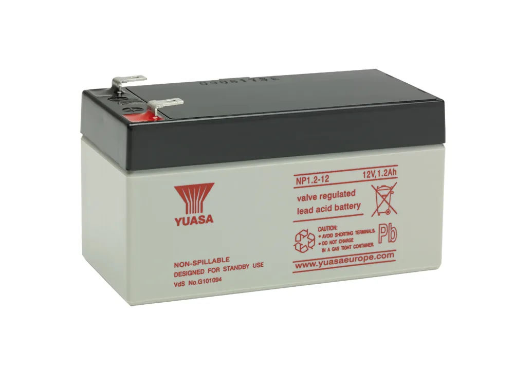 Yuasa NP1.2-12 Blybatteri V-REGL Blybatteri NP1.2-12