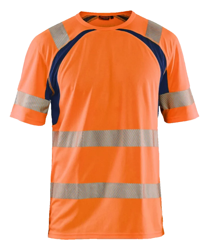 Blåkläder 339710135389XXL T-shirt varsel, orange/marinblå XXL