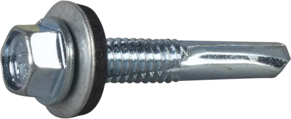 ESSVE 63532 Plåtskruv sexkantshuvud, FZB, med bricka 5,5 x 38 mm, 200-pack