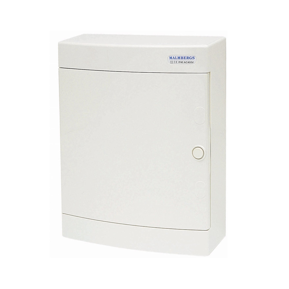 Normkapsling, ABS-Plast, 24 Moduler, IP40, Vit, Malmbergs 2291733