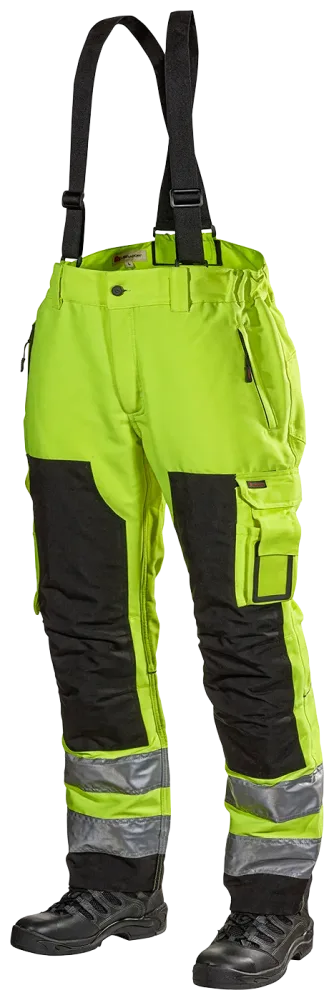 L.Brador 165PB Hängselbyxa hi-vis gul, klass 2 4XL