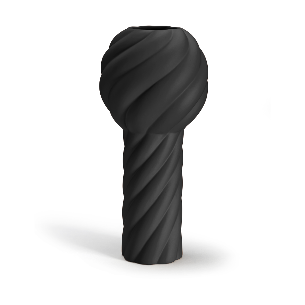 Twist pillar vas 34 cm, Black