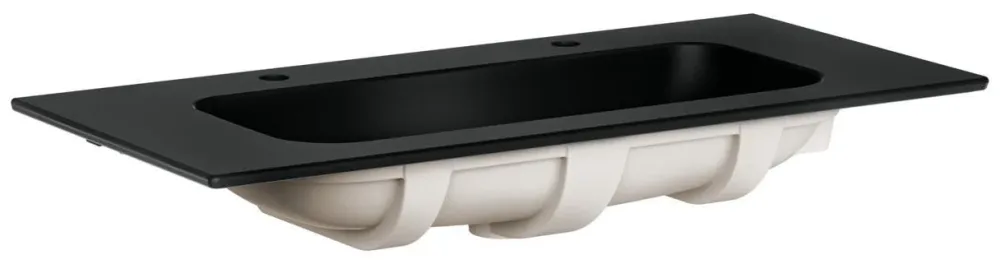 Gustavsberg Artic 4GA0A438 Tvättställ 100 cm, svart, 2 blandarhål
