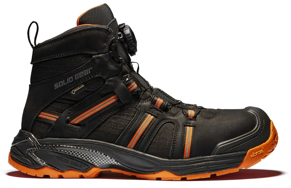 Solid Gear Phoenix Skyddskänga S3, GTX, svart/orange, glasfiberhätta 39