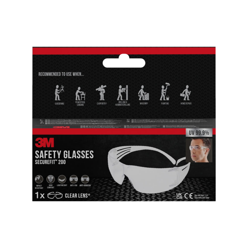3M SECUREFITSKYDDSGLASÖGONTRSP