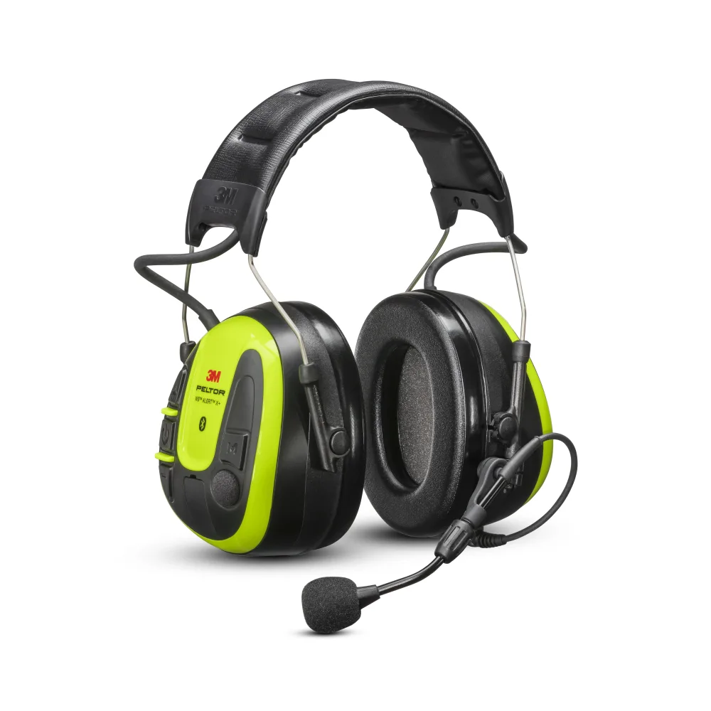 3M Peltor WS Alert X+ Hörselskydd Bluetooth & mobilapplikation, hjässbygel