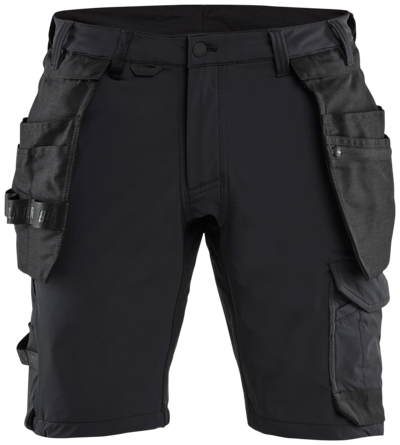 HANTVERKSHORTS BLÅKLÄDER 1702 SVART C48, 1645 4VSTRETCH