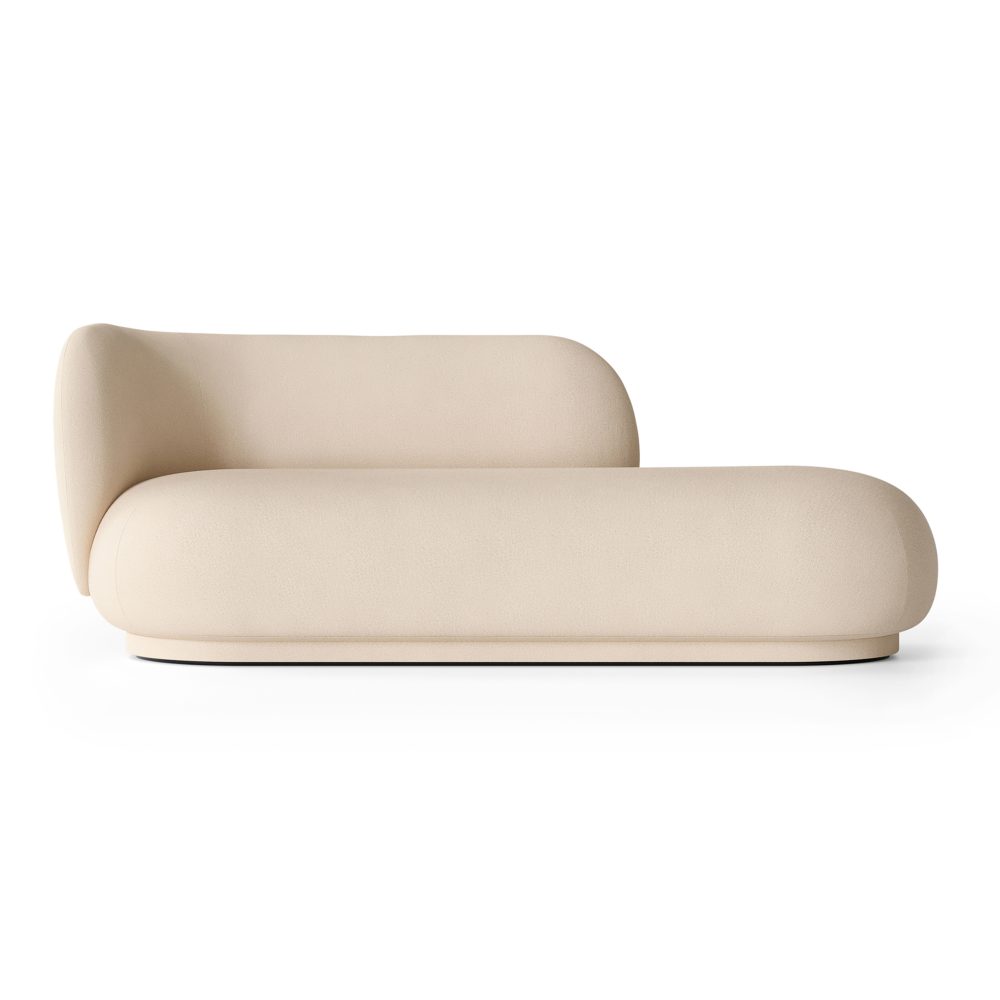 Rico divan schäslong vänster, Brushed offwhite