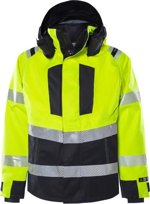 Fristads Flamestat Airtech 4525 ATHR Skaljacka varsel, gul/marinblå 4XL