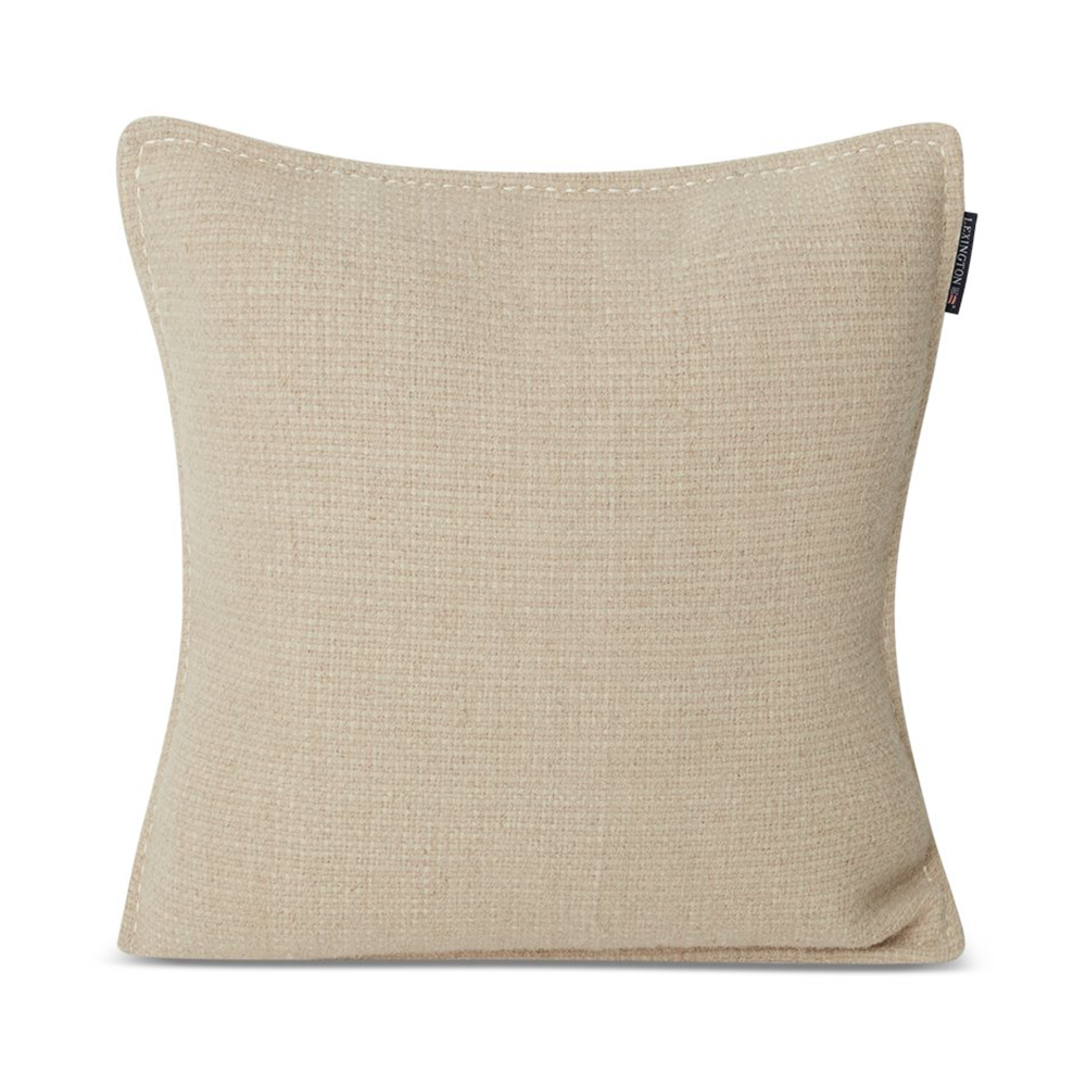 Structured Wool Cotton mix kuddfodral 50x50 cm, Off-white