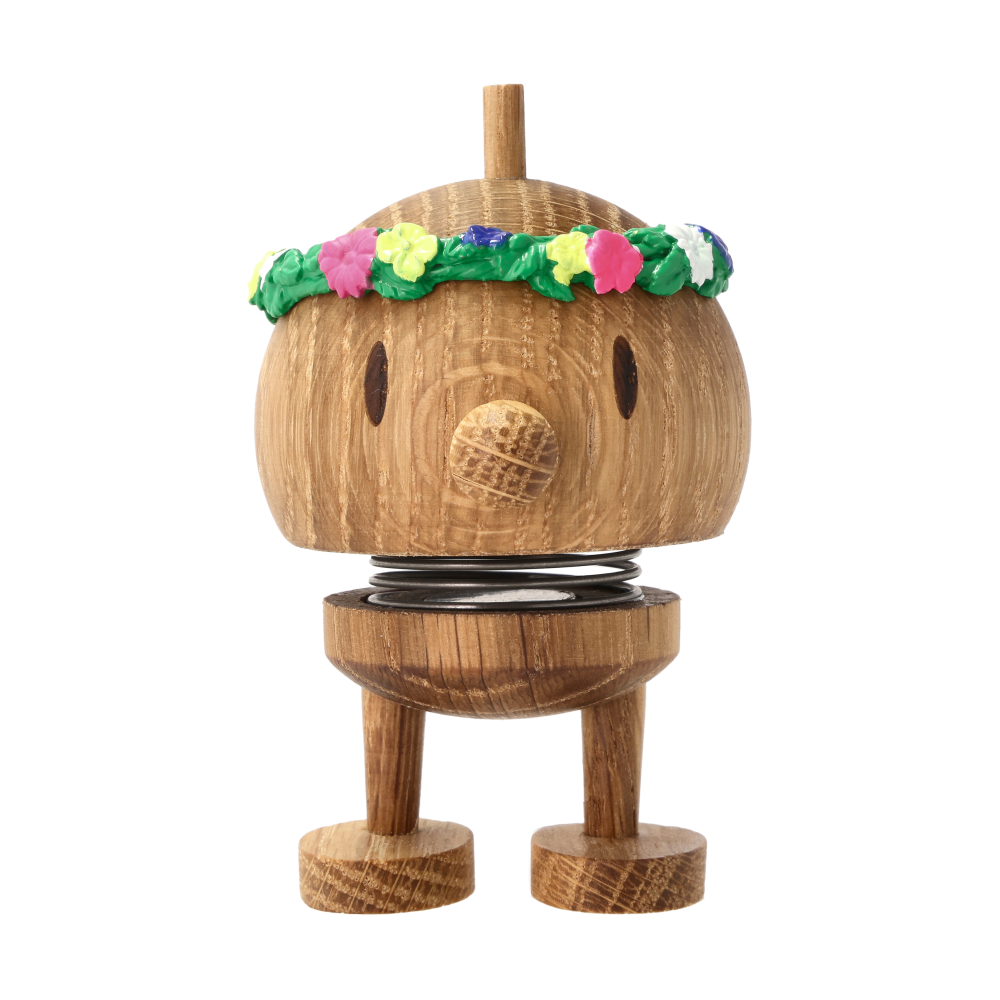 Hoptimist Flower Bumble figur S, Oak