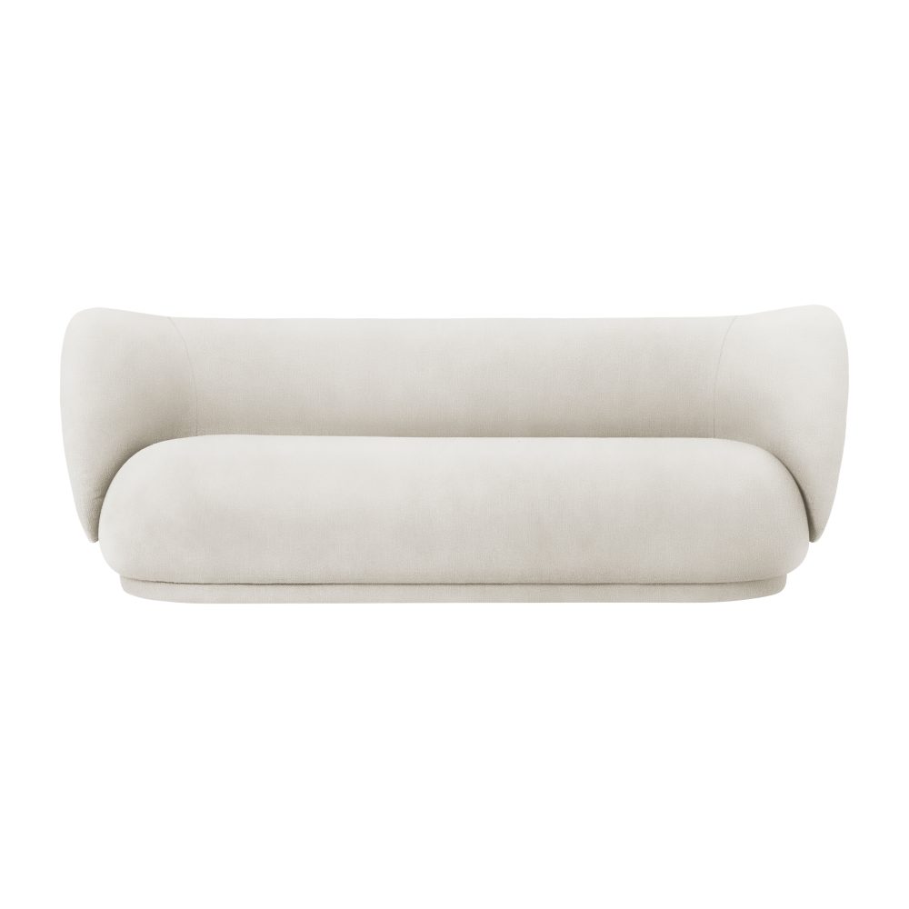 Rico soffa 3-sits, Brushed offwhite