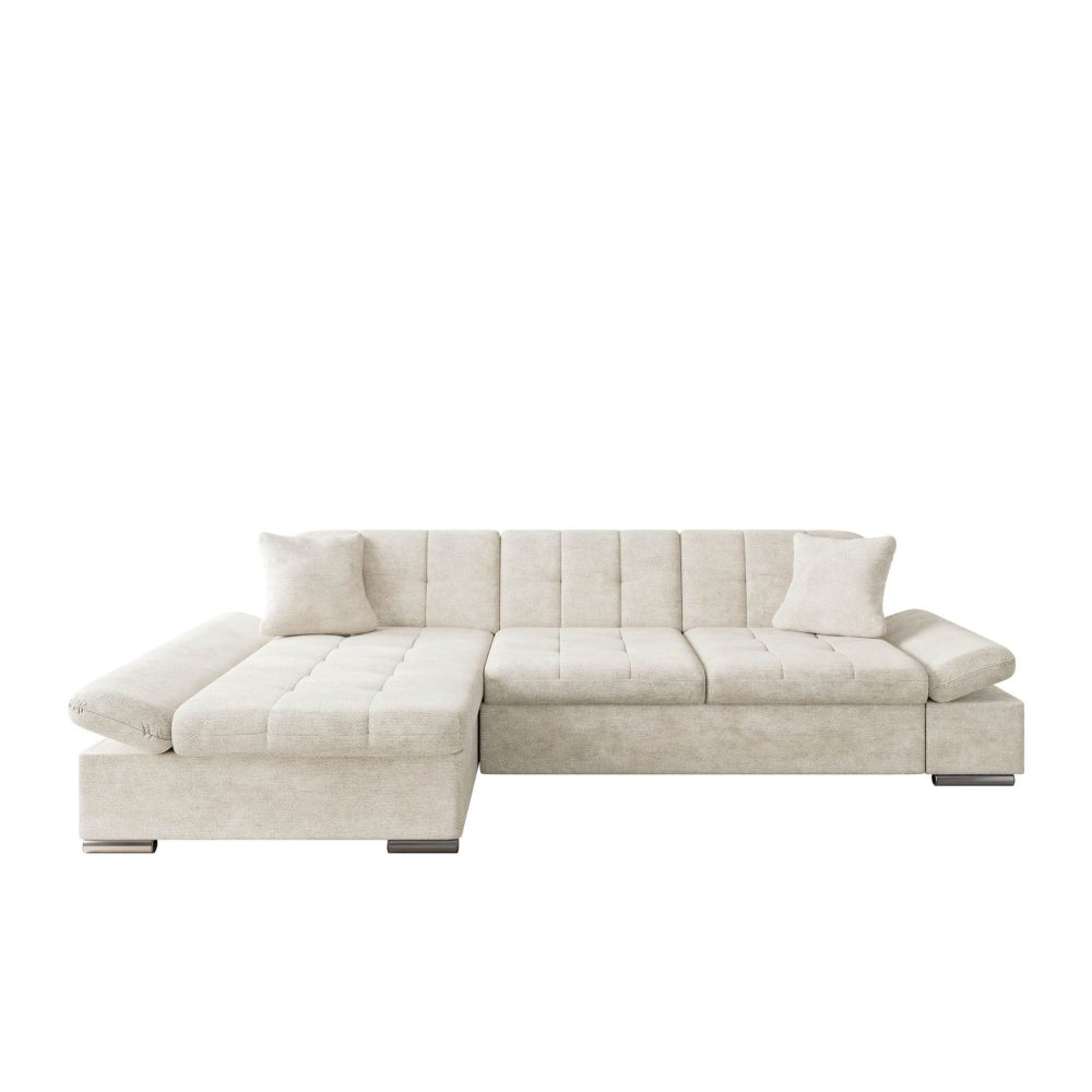 Djerra 3-sits Bäddsoffa divan vänster med förvaring