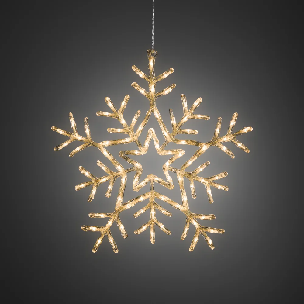 Konstsmide 4470-103 Dekorationsbelysning snöflinga, 58 cm, akryl Varmvit - Bild 2