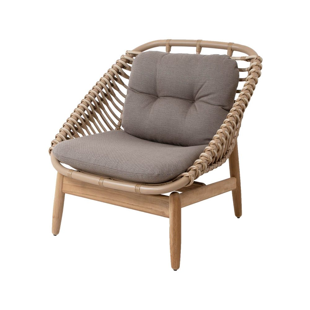 String loungefåtölj, Cane-Line Airtouch taupe-teak