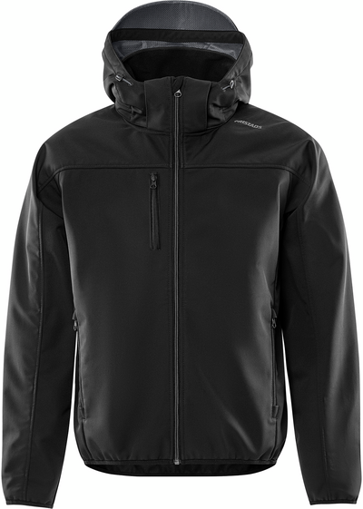 SOFTSHELLJACKA HUVA 4655 GBF SVART/GRÅ STL 2XS