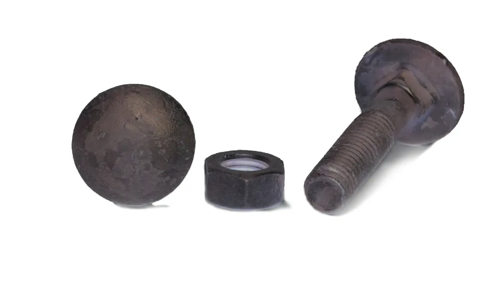 Arvid Nilsson 14908120 Vagnsbult M8 MVBF 4.6, FZV DIN 603/555, med mutter M8x120 mm, 50-pack - Bild 2